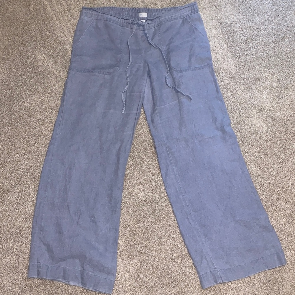 Stem Linen Pants Blue Size M